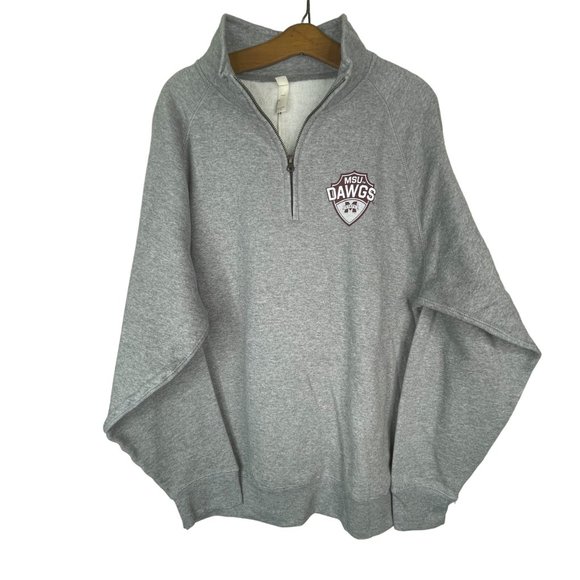 Ouray Shirts Ouray Benchmark Msu Dawgs 4 Zip Sweatshirt Pullover